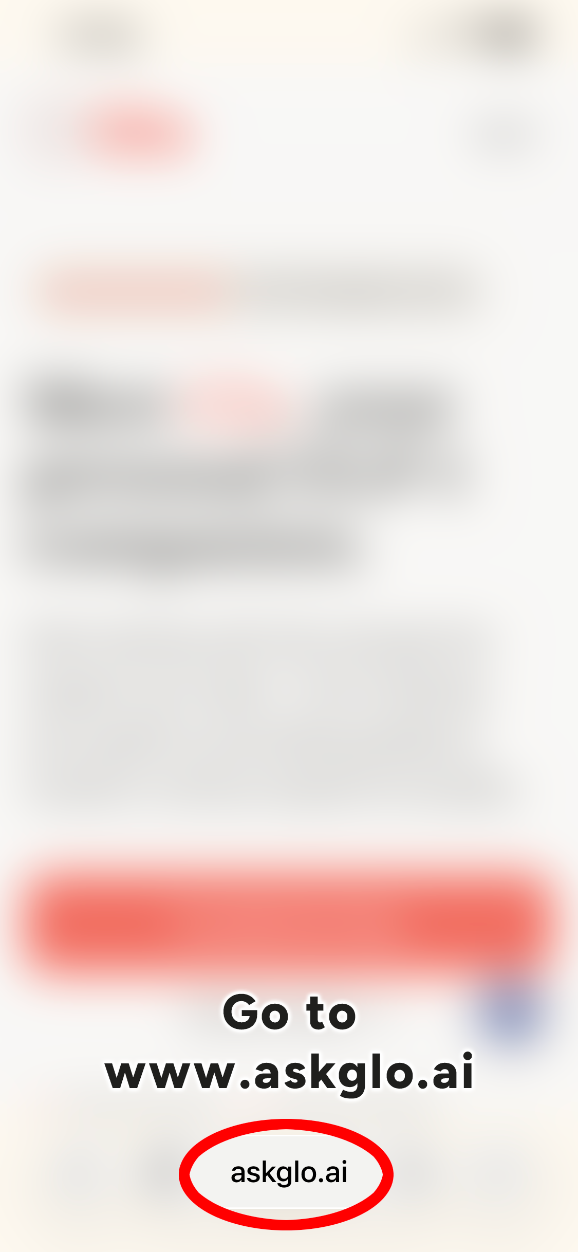 Step 1: Open Glo in Safari.