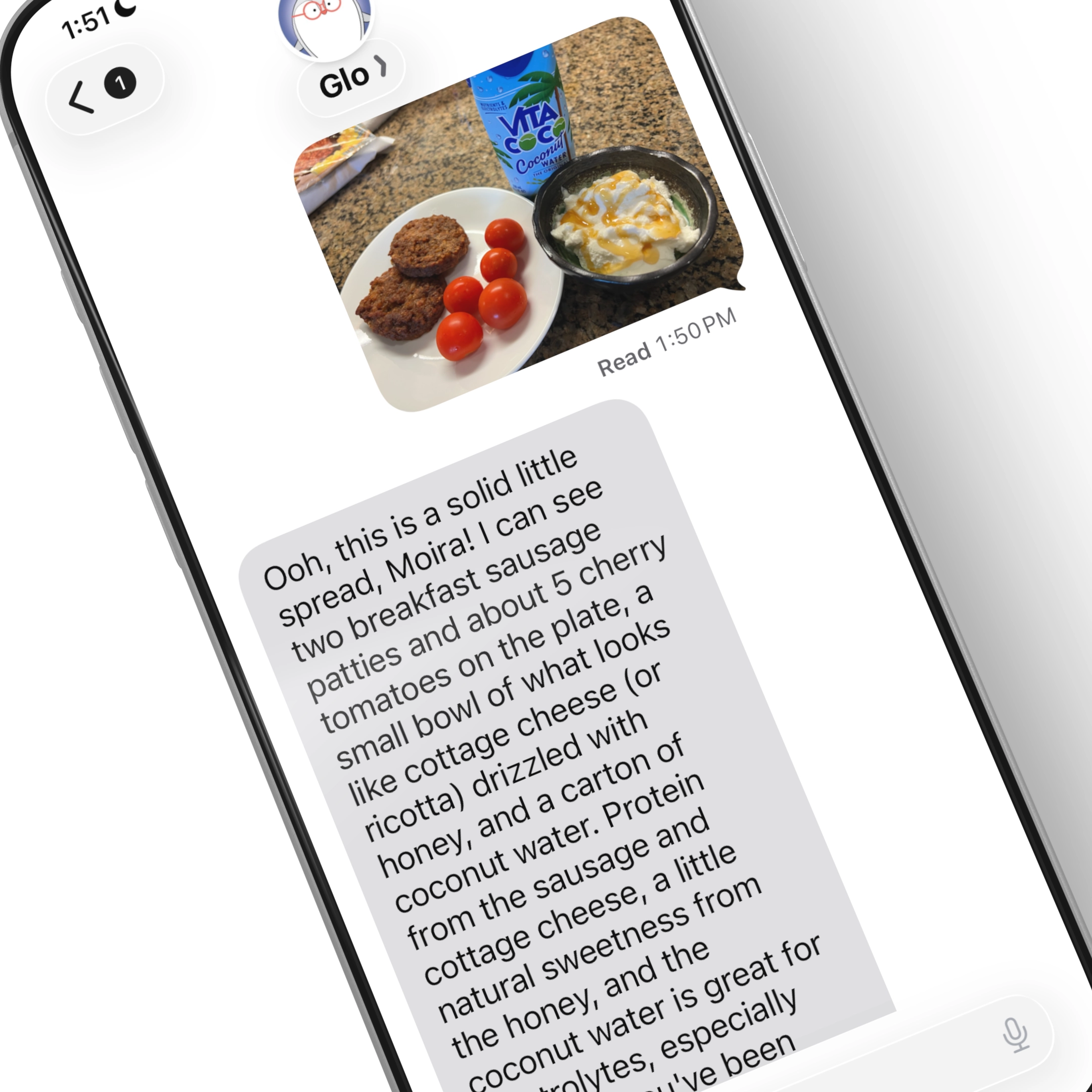 Log with text, log with photo